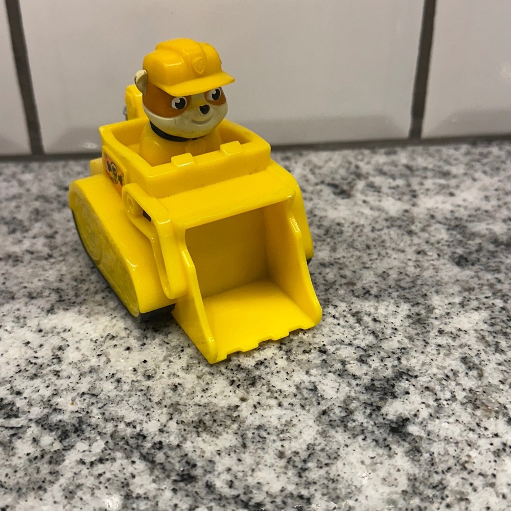 Spin Master Kids Paw Patrol‎ Rubble Bulldozer Yellow Construction Toy Vehicle